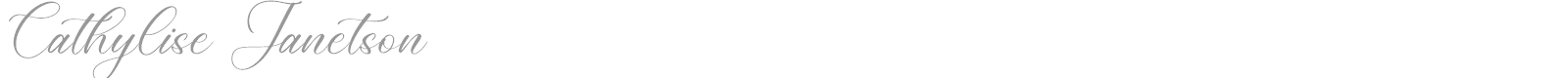 Cathylise Janetson font preview